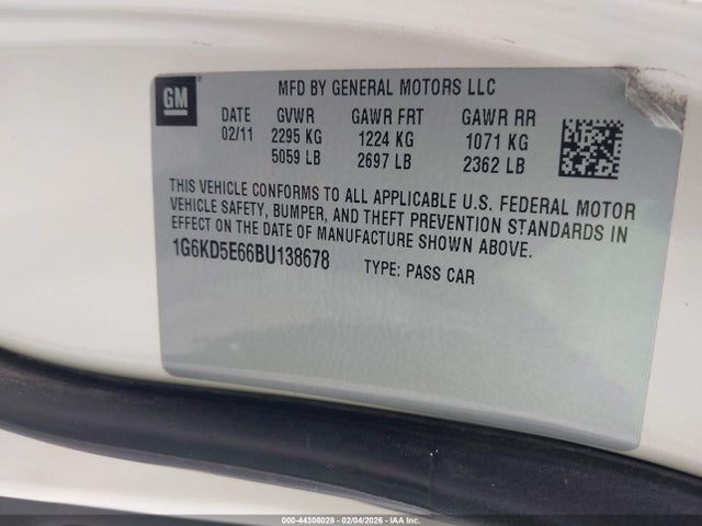 2011 CADILLAC DTS 1G6KD5E66BU138678 Photo 8