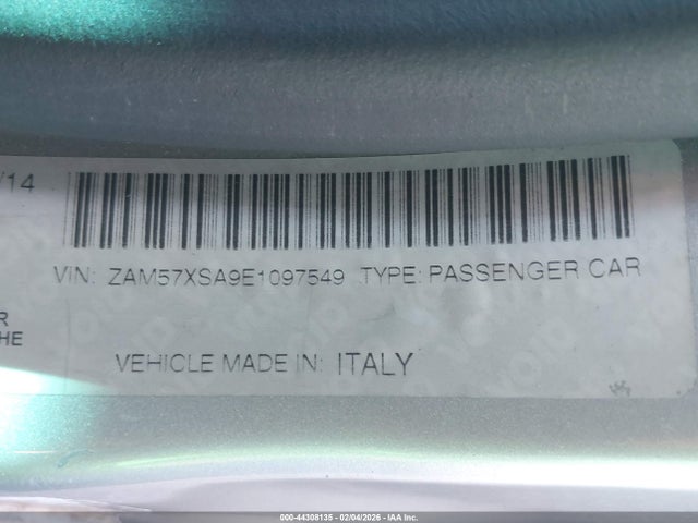 ZAM57XSA9E1097549 Maserati Ghibli