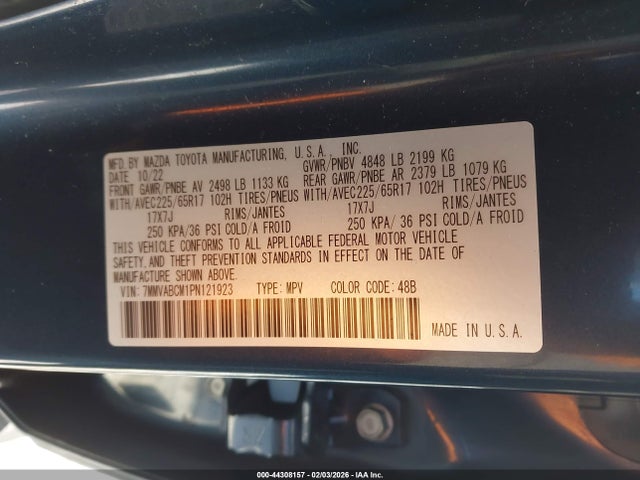 Aukcja sprzedaży 2023 Mazda Cx-50 2.5 S Preferred Plus, vin: 7MMVABCM1PN121923, numer aukcji: 44308157