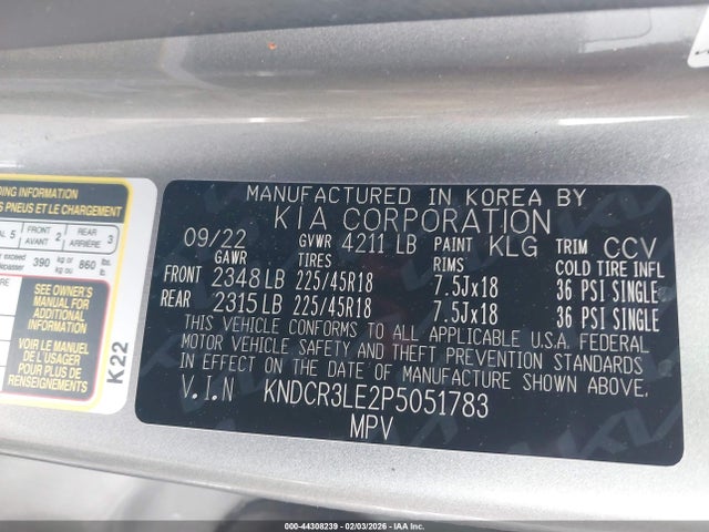 2023 KIA NIRO KNDCR3LE2P5051783 Photo 8