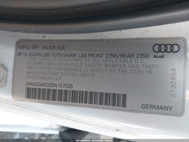 2013 AUDI A6 WAUGGAFCXDN157025 Photo 8