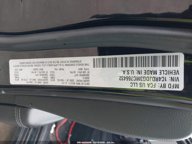 Продаж на аукціоні авто 2021 Dodge Durango Gt Awd, vin: 1C4RDJDG3MC766432, номер лоту: 44308406