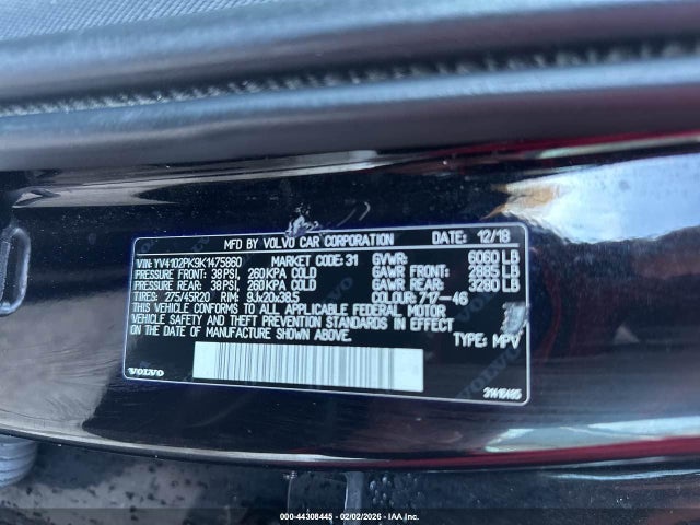 2019 VOLVO XC90 YV4102PK9K1475860 Photo 8