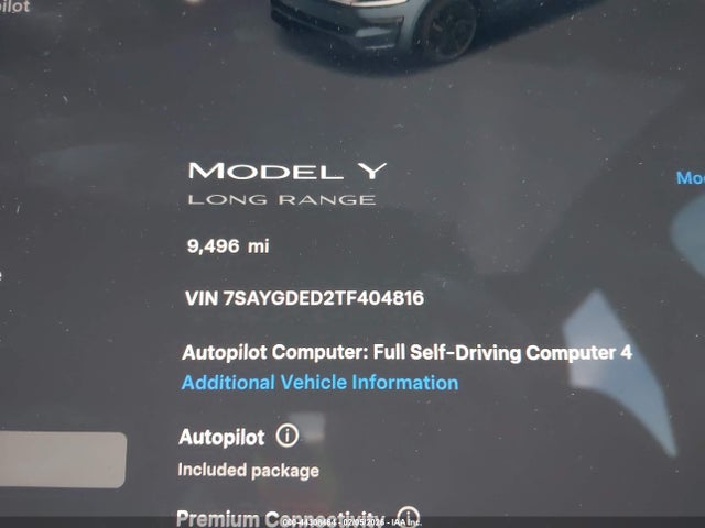 2026 TESLA MODEL Y 7SAYGDED2TF404816 Photo 6