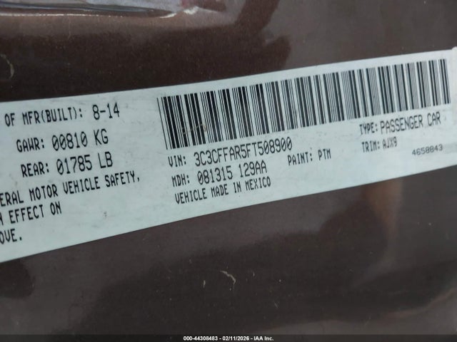 2015 FIAT 500 3C3CFFAR5FT508900 Photo 8