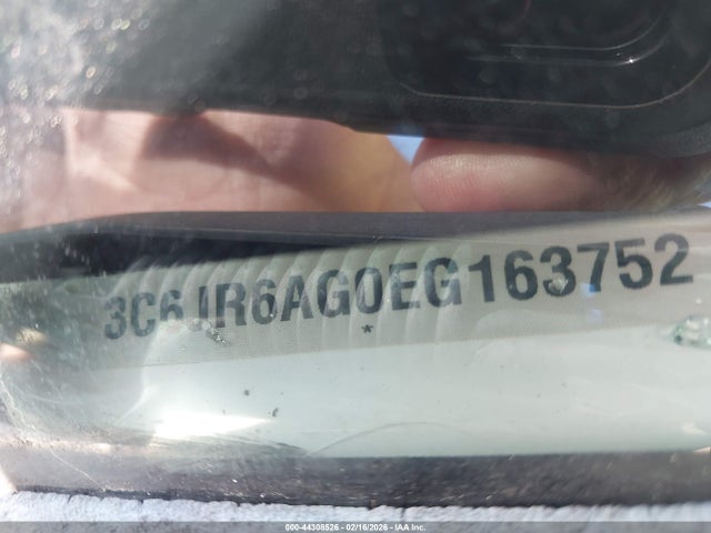 44308526 :رقم المزاد ، 3C6JR6AG0EG163752 vin ، 2014 Ram 1500 مزاد بيع