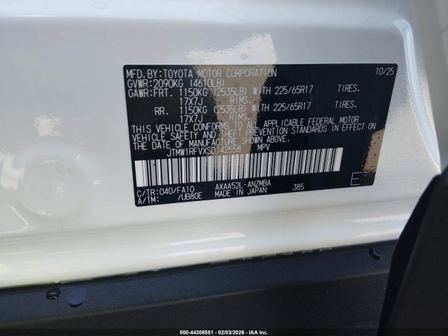Toyota Rav4 Xle 2025 JTMW1RFVXSD142558 Image 9