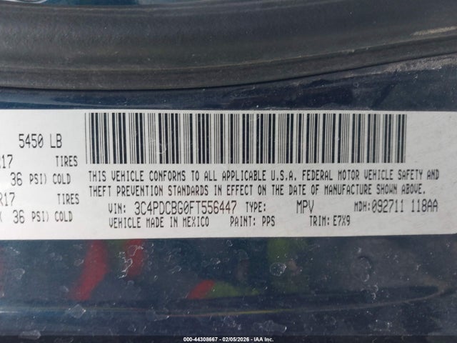 2015 DODGE JOURNEY 3C4PDCBG0FT556447 Photo 8