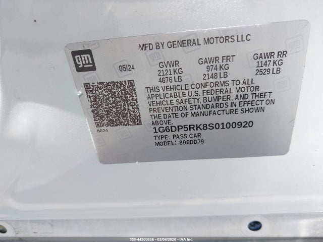 2025 CADILLAC CT5 1G6DP5RK8S0100920 Photo 8