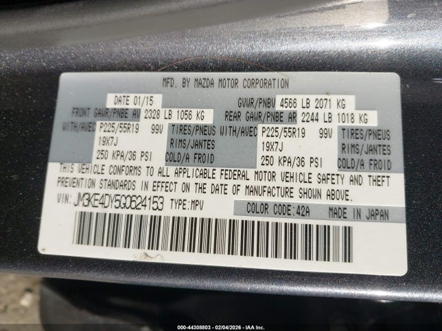 JM3KE4DY5G0624153 Mazda Cx-5 Grand Touring