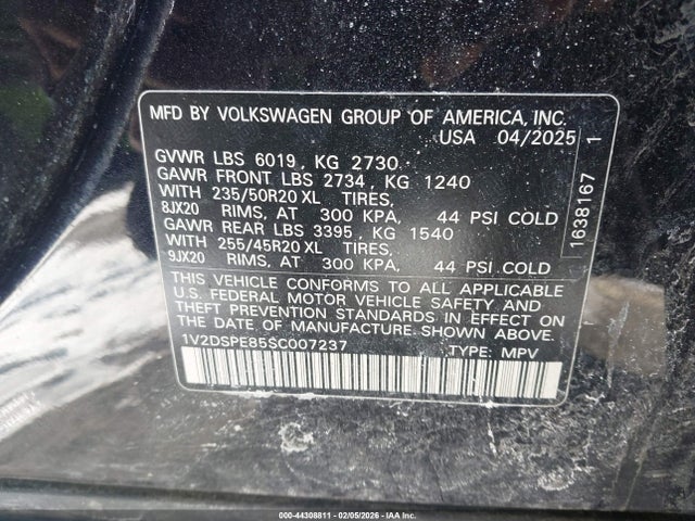 Volkswagen Id.4 Awd Pro 2025 1V2DSPE85SC007237 Image 9
