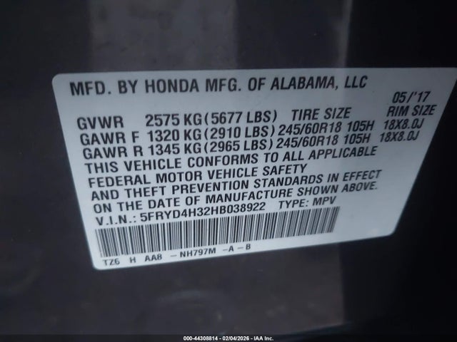 2017 ACURA MDX 5FRYD4H32HB038922 Photo 8