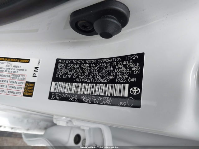 Toyota COROLLA SE 2026 JTDP4MCE1T3528067 Image 9