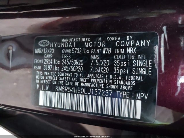 Hyundai Palisade Limited 2020 KM8R54HE0LU137237 Image 9