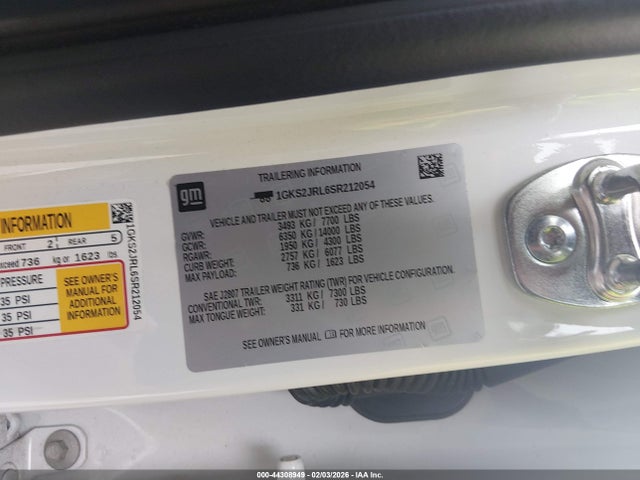 1GKS2JRL6SR212054 GMC Yukon Xl 4wd Denali