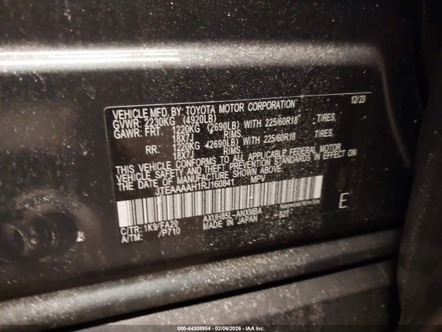 2024 TOYOTA VENZA JTEAAAAH1RJ160841 Photo 8