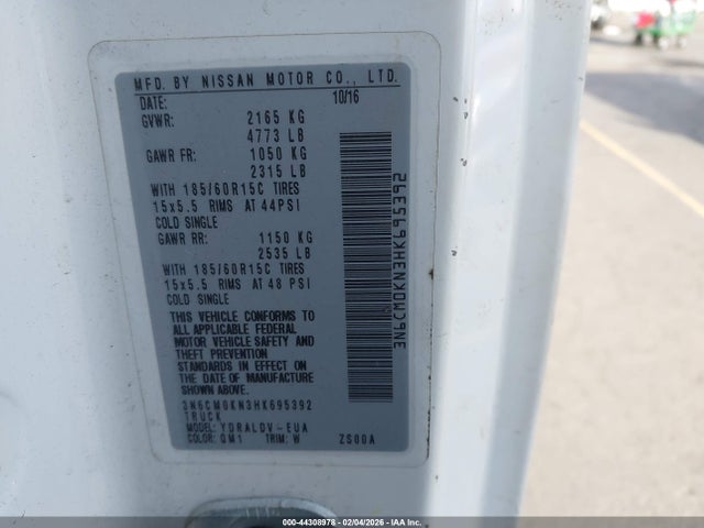 Nissan Nv200 S 2017 3N6CM0KN3HK695392 Image 9