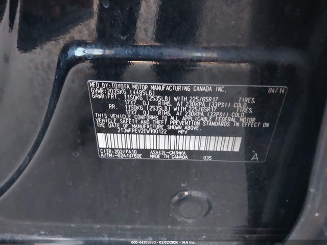 Toyota Rav4 Xle 2014 2T3WFREV2EW100122 Image 9
