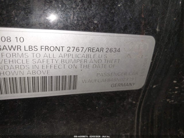 2011 AUDI A6 WAUFGAFB4BN023191 Photo 8