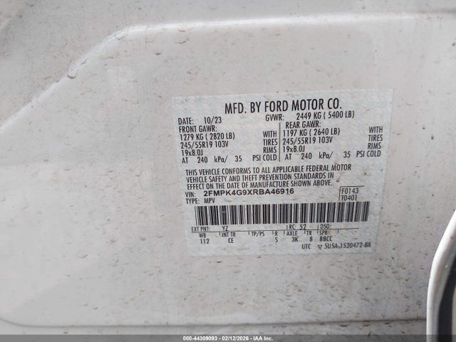 2024 FORD EDGE 2FMPK4G9XRBA46916 Photo 8