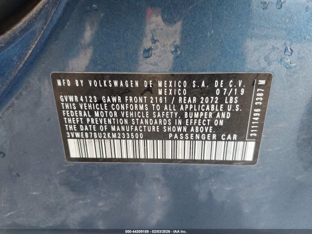2019 VOLKSWAGEN JETTA 3VWEB7BU2KM233500 Photo 8