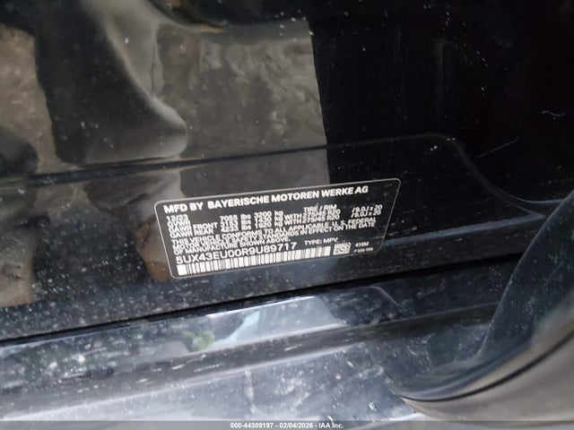 5UX43EU00R9U89717 BMW X5 Phev Xdrive50e