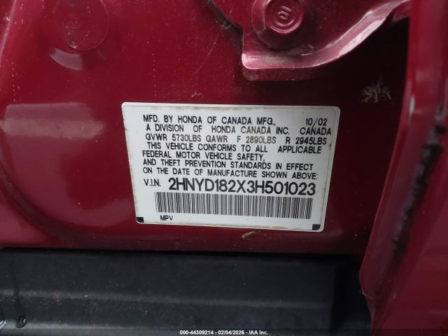 2003 ACURA MDX 2HNYD182X3H501023 Photo 8