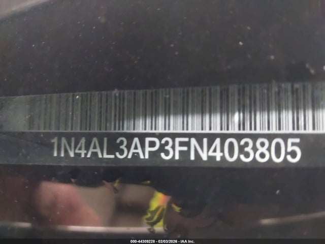 1N4AL3AP3FN403805 Nissan Altima 2.5 Sl
