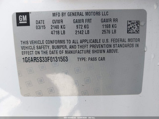 1G6AR5S33F0131563 Cadillac CTS LUXURY