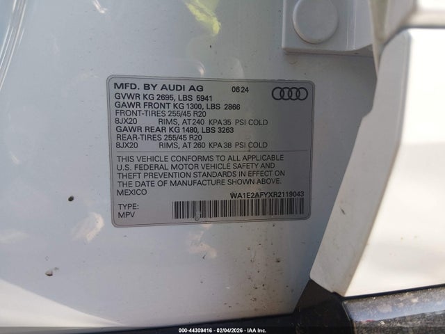 2024 AUDI Q5 WA1E2AFYXR2119043 Photo 8