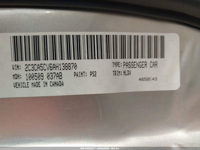 2010 CHRYSLER 300 2C3CA5CV6AH138870 Photo 8