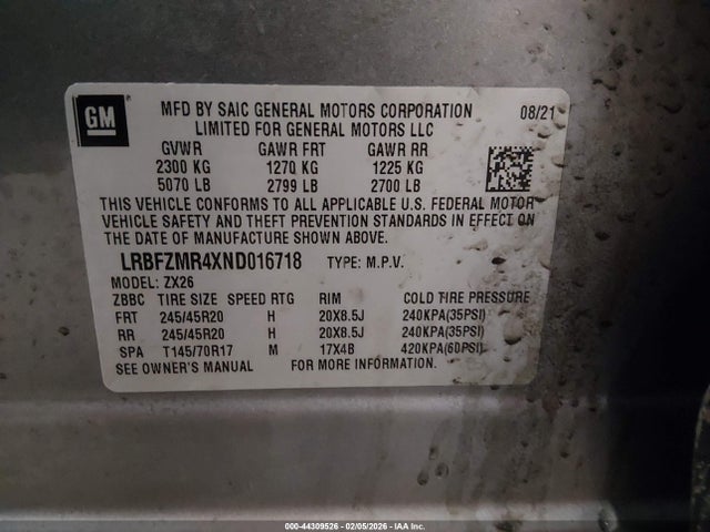 2022 BUICK ENVISION LRBFZMR4XND016718 Photo 8