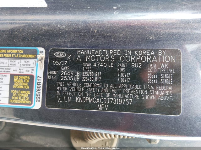 2018 KIA SPORTAGE KNDPMCAC9J7319757 Photo 8