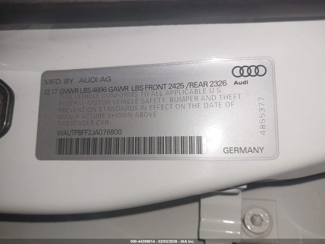2018 AUDI A3 E-TRON WAUTPBFF2JA076800 Photo 8