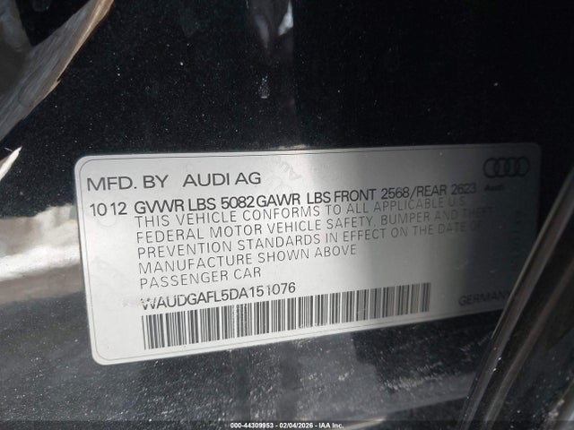 2013 AUDI S4 WAUDGAFL5DA151076 Photo 8
