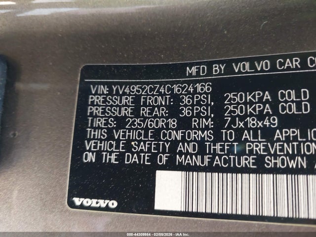 2012 VOLVO XC90 YV4952CZ4C1624166 Photo 8