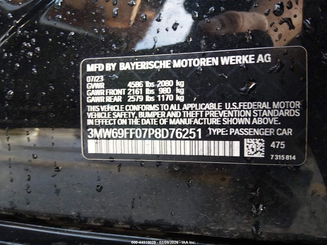 2023 BMW 330I 3MW69FF07P8D76251 Photo 8