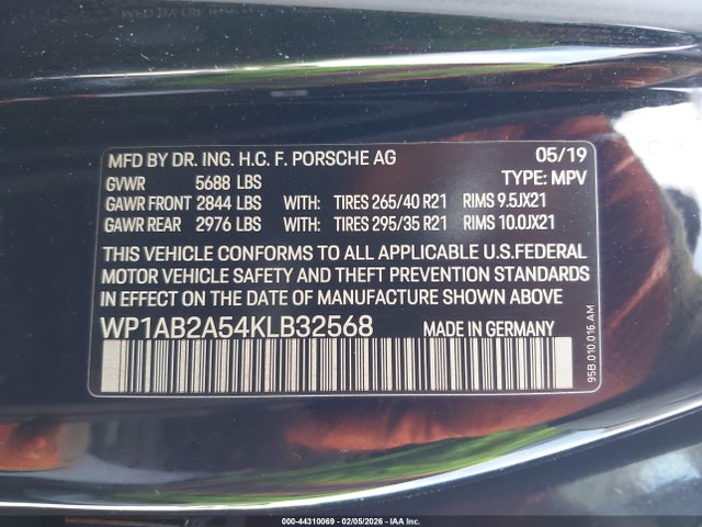 Porsche MACAN S 2019 WP1AB2A54KLB32568 Image 9