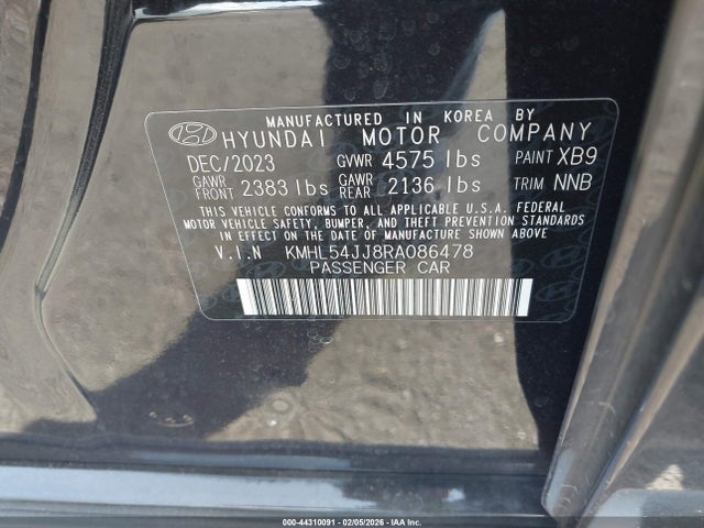 KMHL54JJ8RA086478 Hyundai Sonata Hybrid Limited