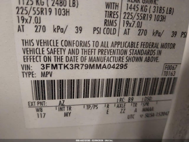 2021 FORD MUSTANG MACH-E 3FMTK3R79MMA04295 Photo 8