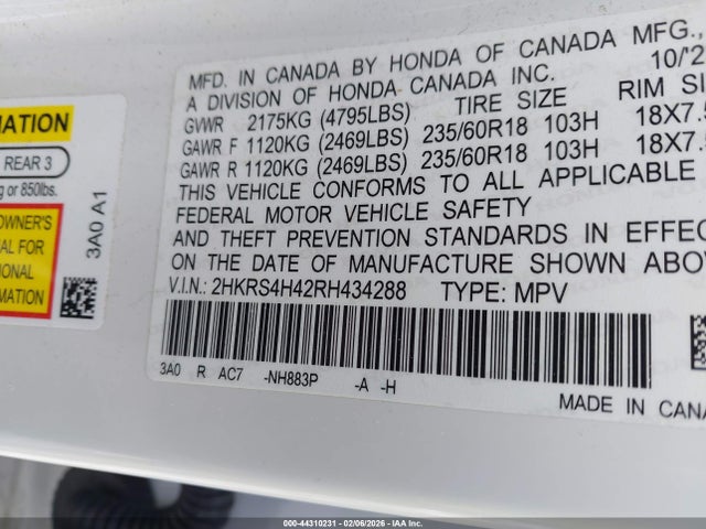 2024 HONDA CR-V 2HKRS4H42RH434288 Photo 8