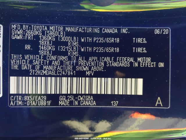 2020 LEXUS RX 350 2T2HZMDA6LC247841 Photo 8