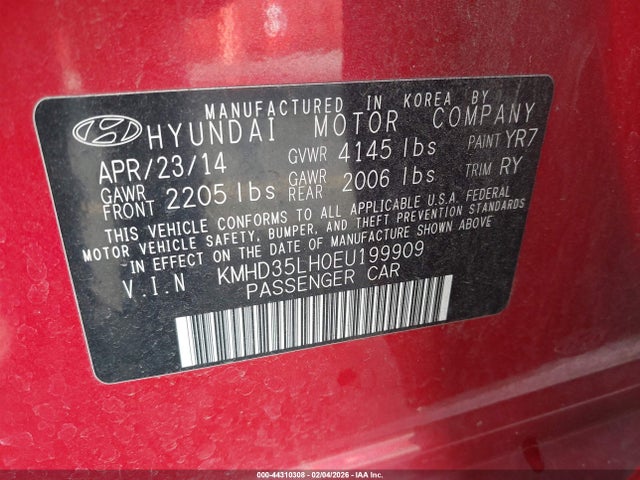 Hyundai ELANTRA GT 2014 KMHD35LH0EU199909 Image 9