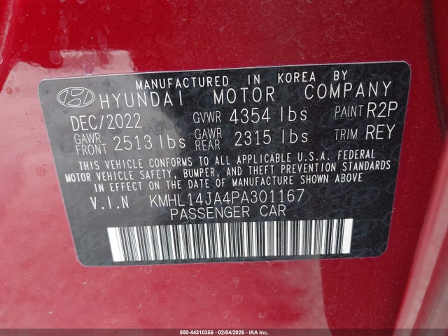 2023 HYUNDAI SONATA KMHL14JA4PA301167 Photo 8