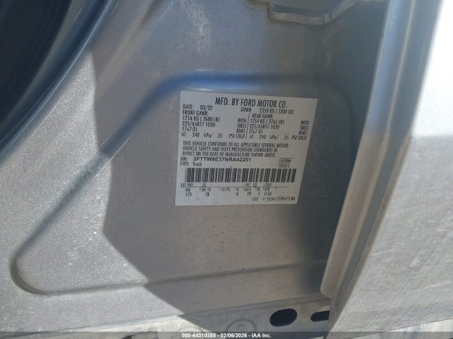 2022 FORD MAVERICK 3FTTW8E37NRA42251 Photo 8