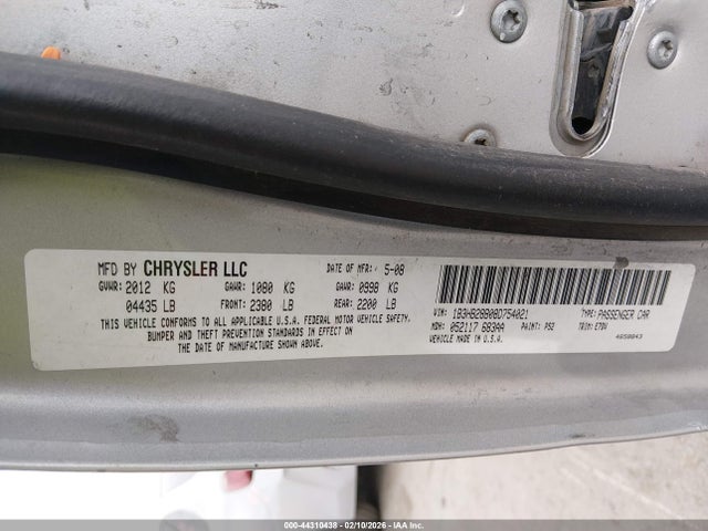 Aukcja sprzedaży 2008 Dodge Caliber Se, vin: 1B3HB28B08D754021, numer aukcji: 44310438