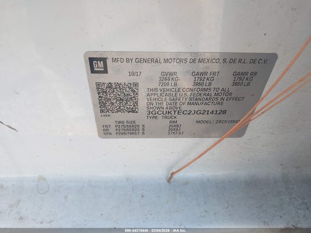 Chevrolet Silverado 1500 2018 3GCUKTEC2JG214128 Image 9