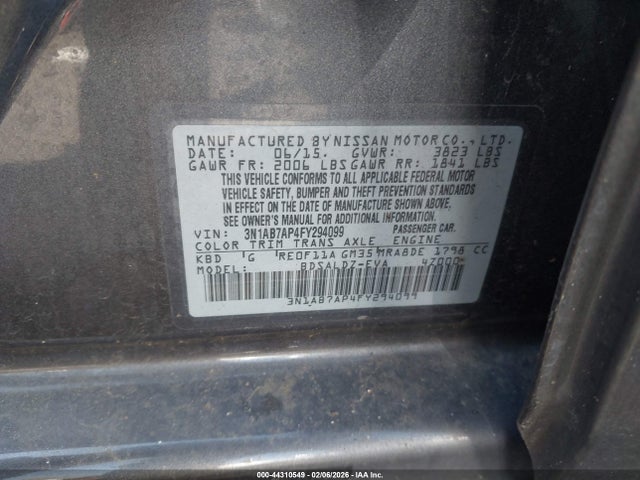 Nissan SENTRA SV 2015 3N1AB7AP4FY294099 Image 9