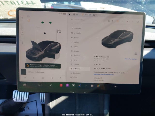Продаж на аукціоні авто 2025 Tesla Model 3 Long Range All-wheel Drive, vin: 5YJ3E1EB4SF910267, номер лоту: 44310713