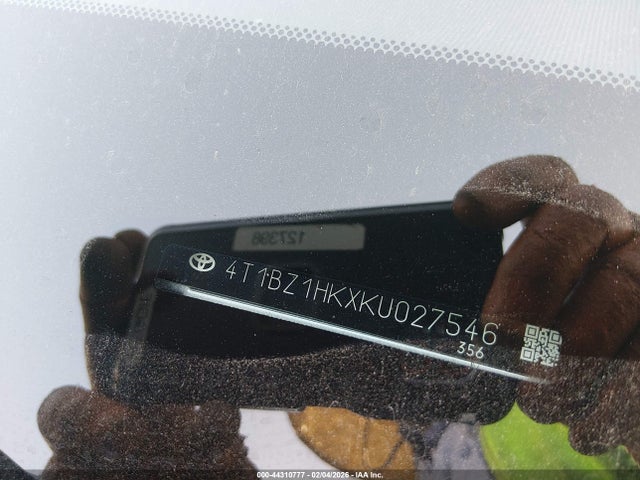 4T1BZ1HKXKU027546 Toyota Camry Xse V6